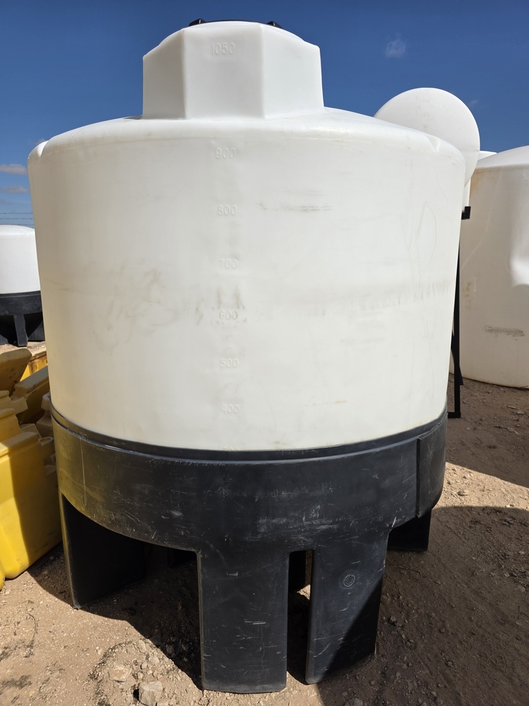Used 1050 Gallon Cone Bottom Tank with Stand